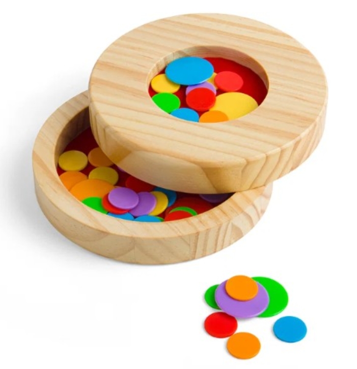 Afbeeldingen van Bigjigs Vlooienspel – Houten Tiddly Winks Game – 3+ jaar