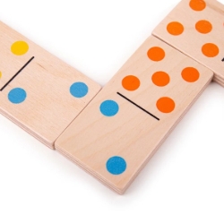 Afbeeldingen van Bigjigs Jumbo Domino Spel - Duurzaam houten Spel - 3jr+