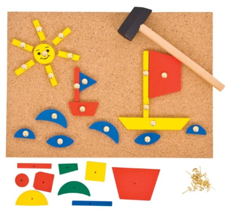 Picture of Bigjigs Hamertje tik Boot – Houten Creatief Spel – 3+ jaar