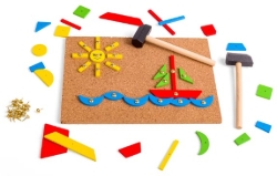 Bild von Bigjigs Hamertje tik Boot – Houten Creatief Spel – 3+ jaar