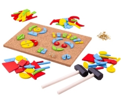 Bild von Bigjigs Hamertje tik Boot – Houten Creatief Spel – 3+ jaar