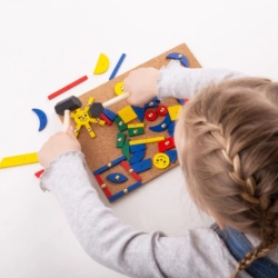 Bild von Bigjigs Hamertje tik Boot – Houten Creatief Spel – 3+ jaar