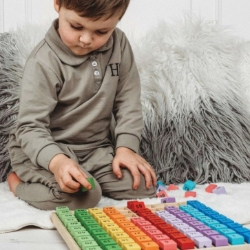 Image de Bigjigs Rekenspel Tafels Leren – Rekenspel in houten tray – 3+ Jaar