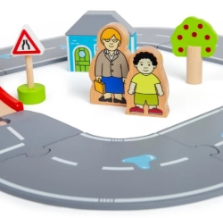 Picture of Bigjigs Houten Autoweg Startset – 36-delig, Auto’s & Viaduct – Vanaf 3 Jaar