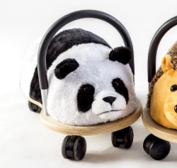 Afbeeldingen van Wheelybug Hoes Panda Small – zachte pluche hoes voor loopwagen