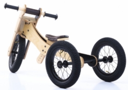 Afbeeldingen van Trybike Zadelhoes & Kinbeschermer Bruin – Set voor Houten Trybike