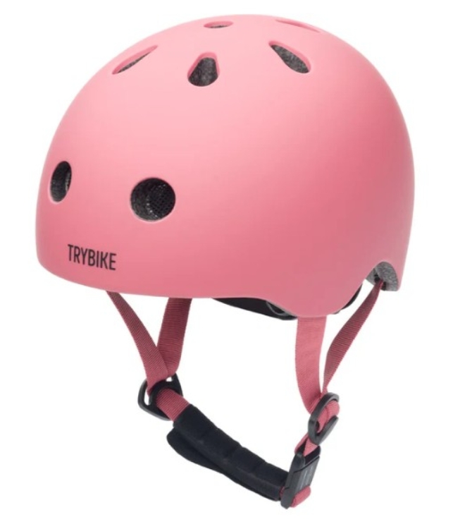 Afbeeldingen van Trybike CoConuts Fietshelm XS roze – Veilig & Verstelbaar – vanaf 1,5 jaar