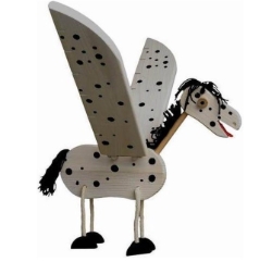 Van Dijk Toys Vliegfiguur Paard – Houten Mobiel Kinderkamer