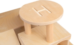 Van Dijk Toys Houten Garage met Helikopterdek – Naturel – 2jr+