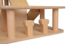 Van Dijk Toys Houten Garage met Helikopterdek – Naturel – 2jr+