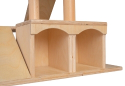 Van Dijk Toys Houten Garage met Helikopterdek – Naturel – 2jr+