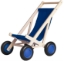 Van Dijk Toys Poppenbuggy – Naturel Hout met Blauwe bekleding – 2jr+