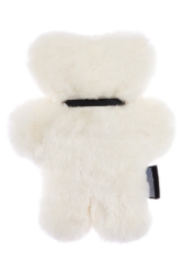 FLATOUTbear - Schapenwollen Knuffelbeer, 30 cm - Melkwit– Natuurlijk & Rustgevend – Vanaf 0 jaar
