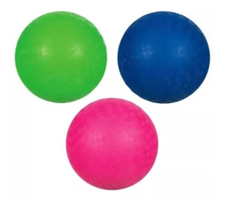 Bild von Goki - Natuurrubberen zelfopblazende speelbal Groen met grip diameter 13 cm