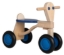Van Dijk Toys Loopfiets Naturel/Blauw - Houten 4-wieler kinderfiets - Vanaf 1 jaar