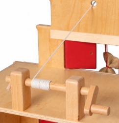 Van Dijk Toys Houten Pakhuis - Naturel/Rood – Vanaf 2 jaar