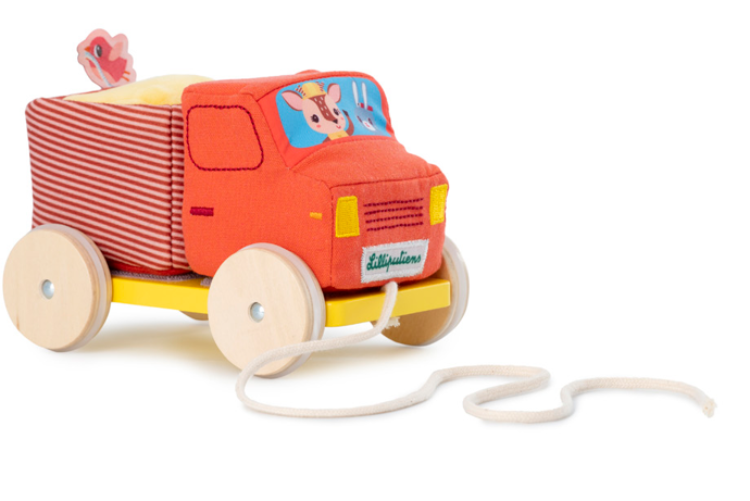 Lilliputiens trekfiguur kiepwagen  MT-22.83513 duurzaam speelgoed 1