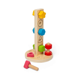 Big Jigs - Montessori Houten Schroef en bout toren 1+ 100% FSC BJ-37002 Duurzaam speelgoed 3