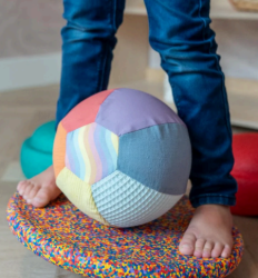 Little Botanic Sensorische Ballonballen set van 2 regenboog en pastel LB-SB-set-2804 Duurzaam speelgoed 4