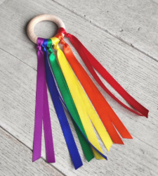 Little Botanic Baby handvlieger regenboog LB-BAHA03 Duurzaam speelgoed 1