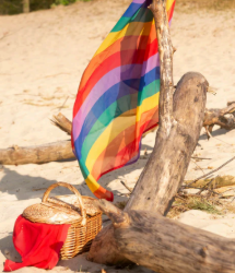 Little Botanic Playcycle speeldoek medium 65 cm regenboog waves LB-PCSD-RW-03 Duurzaam speelgoed 3