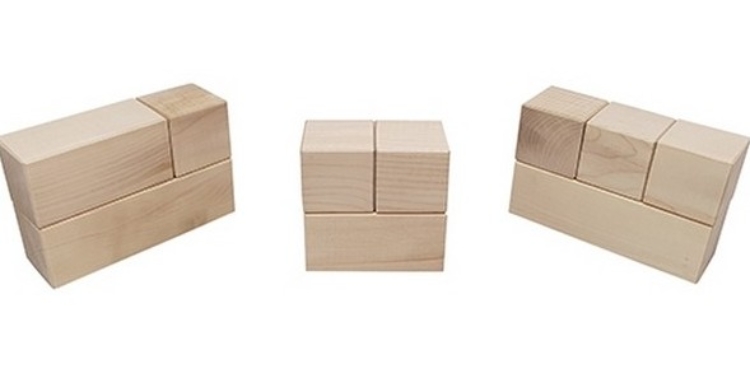 Picture of Blanke beukenhouten (mijlpaal)-bouwblokken – kies uit 3 formaten