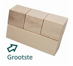 Picture of Blanke beukenhouten (mijlpaal)-bouwblokken – kies uit 3 formaten