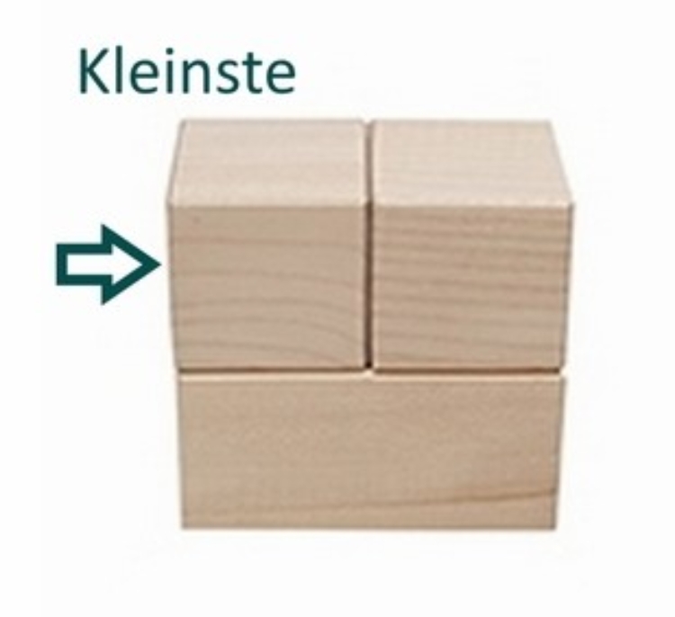 Picture of Blanke Houten Mijlpaalblok ( 5,5 x 5,5 x 5,5 cm) – Massief Beukenhout