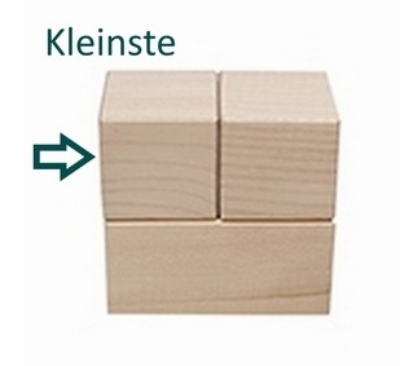 Afbeeldingen van Naturel Houten Mijlpaalblok ( 5,5 x 5,5 x 5,5 cm) – Massief Beukenhout
