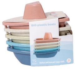 Bioplastic Badspeelgoed Bootjes – 5-delig - Vanaf 18mnd