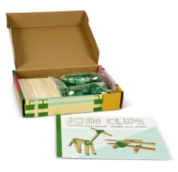 JOIN CLIPS Bouwplankjes Basisset - Mini Box – 10 plankjes & 56 clips - Vanaf 4 jaar