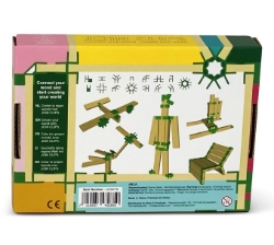 JOIN CLIPS Bouwplankjes Basisset - Mini Box – 10 plankjes & 56 clips - Vanaf 4 jaar
