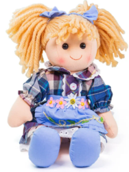Bigjigs lappenpop Katie 34 cm BJ-BJD016 2