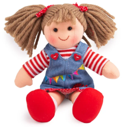 Bigjigs lappenpop Hattie 25 cm BJ-BJD058 3