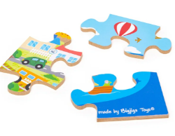 Bigjigs vloerpuzzel hout Transport 48 stukjes BJ-BJ33005 4