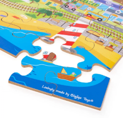 Bigjigs vloerpuzzel hout Transport 48 stukjes BJ-BJ33005 5