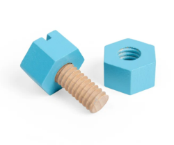Bigjigs kist met houten bouten en moeren BJ-BJ35024 5