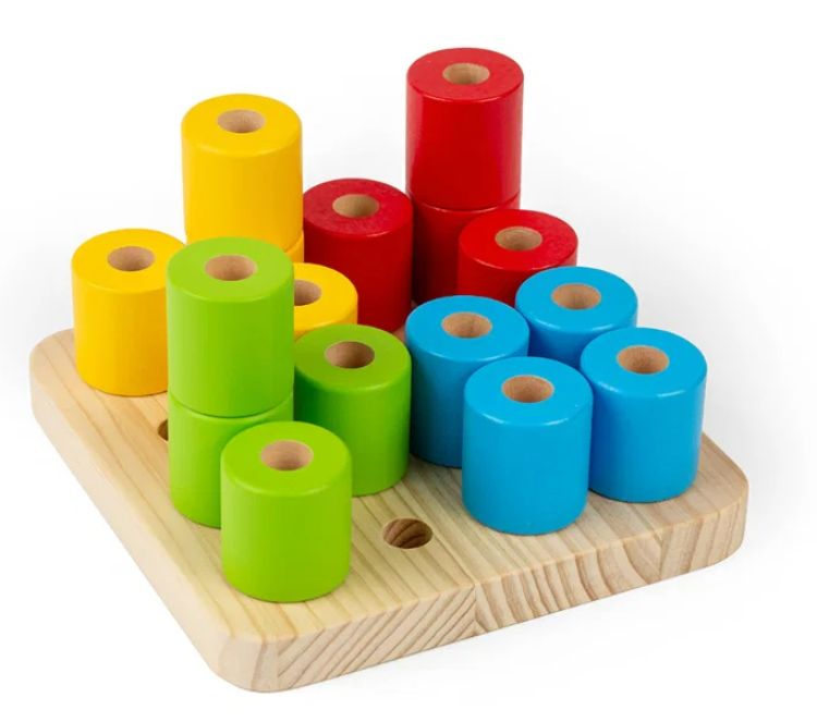 Bigjigs Houten puzzel en wiebeltoren BJ-BJ37007 2