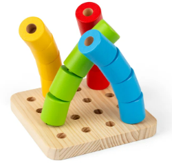 Bigjigs Houten puzzel en wiebeltoren BJ-BJ37007 1