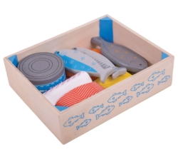Bigjigs kratje met houten vis BJ-BJ475 1