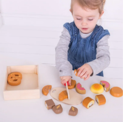 Bigjigs kratje met snijbrood hout BJ-BJ487 2