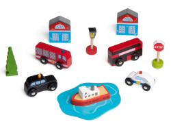 Bigjigs stadsvoertuigen set van 5 BJ-BJT064 2