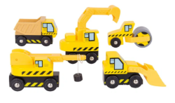 Bigjigs werkvoertuigen set van 5 BJ-BJT065 1