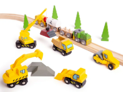 Bigjigs werkvoertuigen set van 5 BJ-BJT065 2