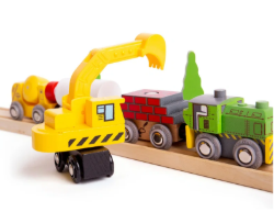 Bigjigs werkvoertuigen set van 5 BJ-BJT065 4