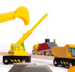 Bigjigs werkvoertuigen set van 5 BJ-BJT065 3