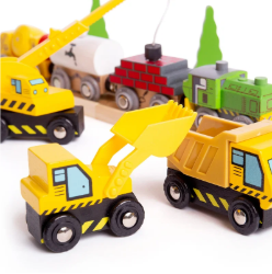 Bigjigs werkvoertuigen set van 5 BJ-BJT065 5