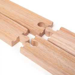 Bigjigs Houten rails recht lang 4 stuks BJ-BJT100 4