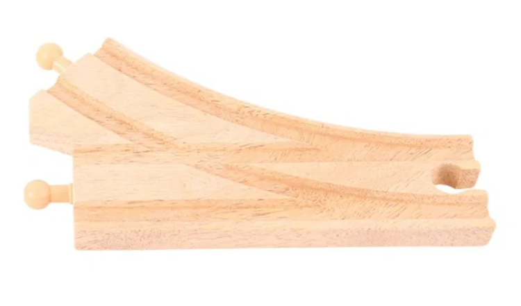 Bigjigs Houten rails rechtdoor-afslaan splitsing BJ-BJT107 2