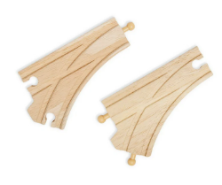 Bigjigs Houten rails rechtdoor-afslaan splitsing BJ-BJT107 3